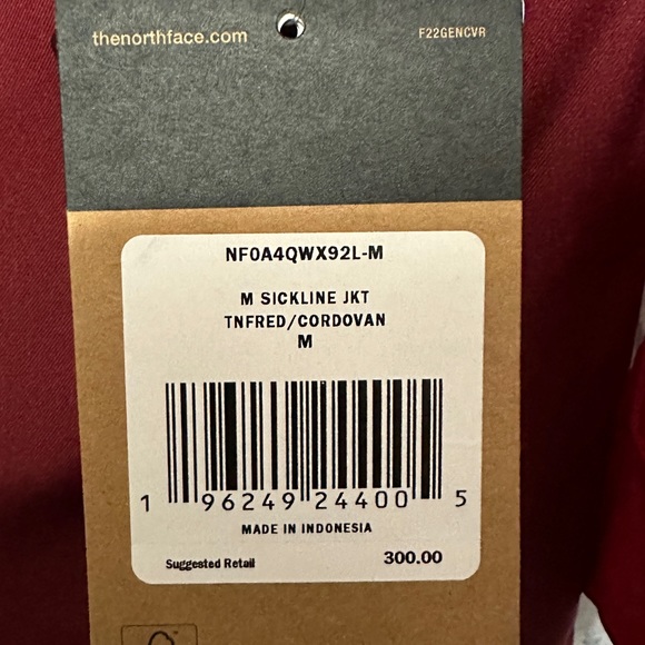 THE NORTH FACE Men's Sickline Insulated Medium Ski Jacket Red/Cordovan - Picture 16 of 16